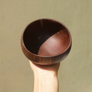 Tazón de Cáscara de Coco Pulido Hecho a Mano, Tazón para Servir Sostenible y Biodegradable para Ensaladas, Smoothies, Cereales, Frutas, Postres, Venta al por Mayor - Product Image 1