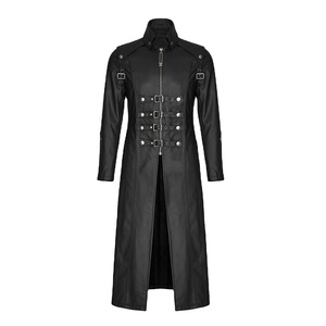 2024 disfraces Medievales Vintage Steampunk gótico negro Chaqueta larga abrigo vampiro Cosplay pirata Halloween traje hombres gabardina - Product Image 1