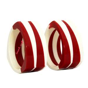 Pulseras de resina hechas a mano para mujer, brazaletes de resina en capas de varios colores, joyería hecha a mano - Product Image 1