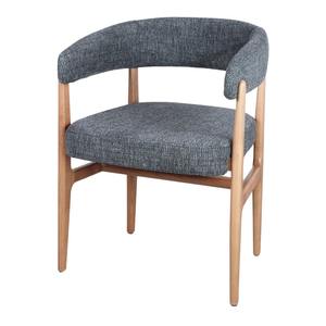 Silla de Comedor Minimalista de Madera de Teca Sólida con Asiento Tapizado para Restaurante, Cafetería y Comedor - Product Image 5