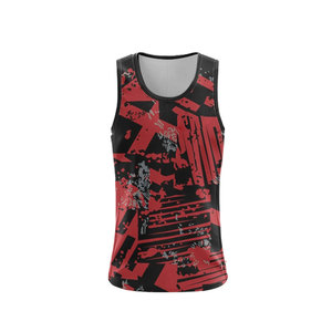 Custom Seamless Hole Sleeveless Fitness Tank Top Quick Dry <b>Running</b> Polyester <b>Singlet</b> Breathable Knitted Casual Sublimation Blank - Product Image 4