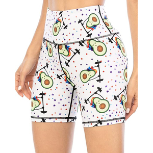 Holographic Scrunch <b>Shorts</b> Women's High Waist Yoga <b>Shorts</b> Iridescent Color Shift Workout Festival <b>Rave</b> Wear - Product Image 2
