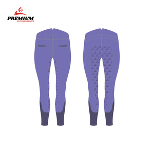 Leggings Jodhpur personnalisés avec impression en silicone, collants d'équitation d'hiver avec protection des genoux, ensembles d'équitation - Product Image 4