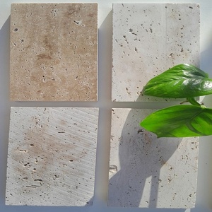 Losa de Piedra Travertino Gris Plateado Natural, Mármol Moderno Pulido de Alta Calidad para Mesas, Encimeras, Paredes y Pisos - Product Image 2