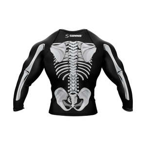 High Quality Men's Rush Guard Set MMA BJJ Grappling Anti-UV UPF50+ Polyester/Nylon Quick Dry Breathable Compression <b>Long</b> <b>Sleeve</b> - Product Image 3