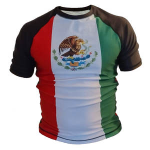 Rashguards sublimés de haute qualité, vêtements d'arts martiaux, t-shirts de compression à manches courtes, rashguard BJJ MMA Grappling - Product Image 3