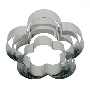 Stainless Steel Eco-Friendly Flower Cookie Cutters Set 4 Piece Biscuit Mold Kit for Baking Fondant Sandwich DIY - Product Image 5