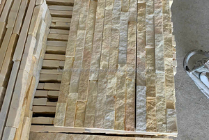 Panneaux de grand livre en marbre jaune crème de qualité supérieure revêtement en pierre naturelle imperméable pour villa moderne appartement jardin intérieur/extérieur - Product Image 6