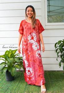 Vestido Maxi Tie Dye Personalizado, Diseño Sólido, Estilo Moderno y Lindo, Cintura Tejida, Sin Mangas, Alta Calidad, Exportadores para Vacaciones - Product Image 4