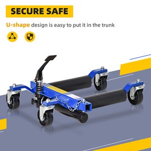 Elevador hidráulico para coches de 1496 lbs con trinquete, patines para vehículos, plataforma de pedal para mantenimiento automotriz, carro de transporte hidráulico para ruedas, patines para vehículos, elevador de coches - Product Image 4