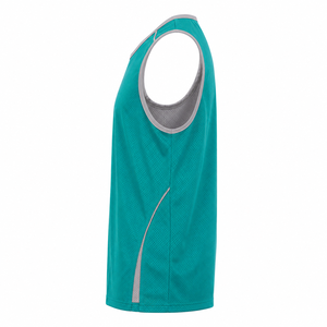 Chaleco Deportivo Unisex de Malla Teal para Entrenamiento de Fútbol, Sin Mangas, Transpirable, Cuello Redondo, para Adultos, Todas las Temporadas - Product Image 2