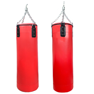 Sac de frappe de boxe avec chaîne, en cuir PU robuste, équipement d'entraînement pour arts martiaux et fitness - Product Image 5