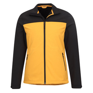 Veste en polaire pour homme avec blocs de couleur, col montant, fermeture éclair, coupe-vent, décontractée, pour l'automne, coupe classique, noir et gris - Product Image 3