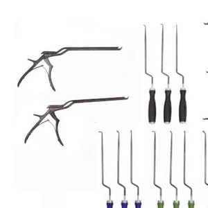 17 Pcs Lumbar Spine Surgery Instrument Set Curettes and Kerrison Rongeur Orthopedic Surgical Tools Stainless Steel <b>Kit</b> - Product Image 3