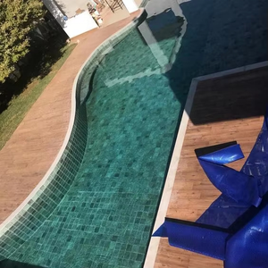 Carreaux de piscine extérieure 24x24 mm, variation vert brillant, <span class=keywords><strong>pierre</strong></span> de <span class=keywords><strong>Bali</strong></span> - Product Image 4