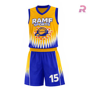 Camiseta de Baloncesto Sublimada de Poliéster para Adultos, Reversible, Transpirable, de Secado Rápido, Antibacteriana, Tallas Grandes, Personalizable para Equipos - Product Image 1