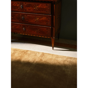 Tapis tissé à la main brun camel, tapis d'appoint tissé à la main de qualité supérieure, tapis texturé uni fait main - Product Image 1