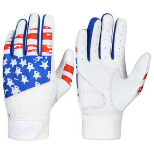 High Quality Cabretta Leather Baseball Batting Gloves Long Cuff Pro Grip Palm <b>Snap</b> Closure Eco-Friendly Durable Sports Use - Product Image 4