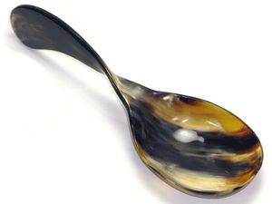 Cuchara de Té y Café de Cuerno de Búfalo Natural, Hecha a Mano, Diseño Clásico, Ecológica - Product Image 5
