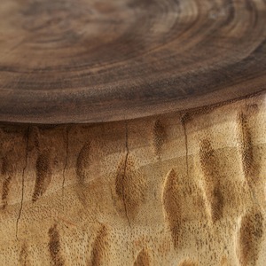 Natural Wood Accent Stool <b>Rustic</b> Side Table Handmade Solid Timber Furniture for Hotel Resort Villa - Product Image 4
