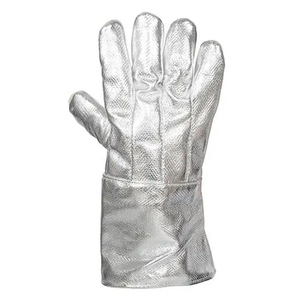 ถุงมือเชื่อมโลหะอะรามิดเคลือบอลูมิไนซ์ ลดราคาพิเศษ ถุงมือป้องกันความร้อนสองชั้นสำหรับงานหล่อโลหะ ป้องกันมือจากความร้อน ถุงมือป้องกันส่วนบุคคล - Product Image 3