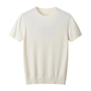 Unisex Knitted Cotton T-<b>Shirt</b> Solid Color Blank Tee Custom Logo Front Position Casual Wear Wholesale Apparel Men's Premium - Product Image 5