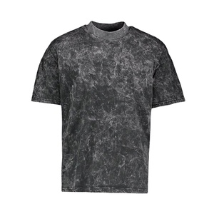 <b>Men's</b> <b>Tie</b>-Dye <b>Black</b> Short Sleeve T-Shirt O-Neck Casual Regular Fit 100% Cotton Jersey Knitted Solid Pattern trending new 2026 - Product Image 6