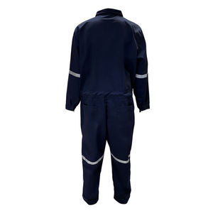 Combinaison de travail réfléchissante bleu foncé pour homme, en coton, uniforme de sécurité avec bandes réfléchissantes pour usage industriel - Product Image 2