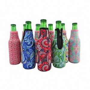 Manchon isotherme personnalisé pour bouteille de bière avec fermeture éclair, en néoprène, avec logo personnalisé, Coozies sur mesure - Product Image 3