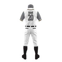 Ensemble d'uniformes de baseball personnalisés imprimés par sublimation, haute qualité, pour entraînement et matchs d'équipe