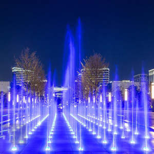 Fuente de Agua Moderna para Exteriores, Cuadrada, con Luces LED, Música, Fácil Instalación, Acero Inoxidable, para Niños - Product Image 5