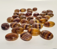 Nouvel Arrivage Pierre de Palmier en Fluorite Jaune de Qualité Supérieure, Pierre Précieuse Naturelle d'Agate Sculptée Ovale, pour Feng Shui, Amour, Décoration de Maison et de Poche