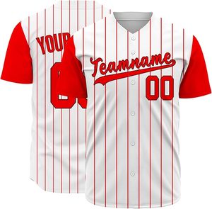 Maillot de baseball en gros, impression numérique, maille, logo personnalisé, nom imprimé, vêtements de sport unisexes pour adultes, col en V - Product Image 1