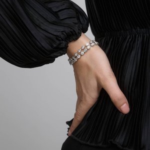 Bracelet élégant pour femme en moissanite et diamant, chaîne en argent sterling 925, bijoux tendance hip-hop, cadeau - Product Image 6