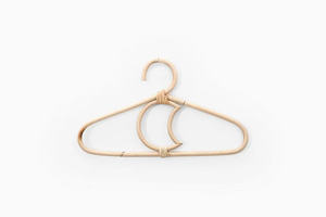 Percha de ropa de ratán, percha de ropa tejida natural, percha duradera para armario, elegante organizador con gancho para organizar el guardarropa - Product Image 4