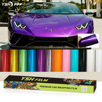 Film de protection de peinture auto-cicatrisant mat en vinyle satiné haute brillance à changement de couleur pour la vente