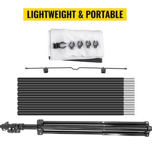 Schermo per Proiettore 100 Pollici 16:9 4K HD, Supporto Portatile Regolabile in Altezza, Senza Pieghe, in PET per Home Theater e Presentazioni in Ufficio - Product Image 6