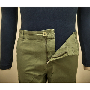 Pantalon cargo long pour homme de haute qualité en tissu sergé respirant en coton avec des poches fonctionnelles pour un port quotidien confortable - Product Image 6