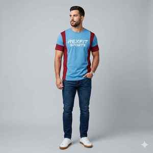 Camiseta de Hombre Vintage 100% Algodón con Logotipo Personalizado, Manga Corta, Cuello Redondo, Estilo Urbano, Diseño Tejido Hip Hop - Product Image 6