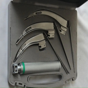Ensemble de laryngoscope manuel en métal à fibre optique intégrée Macintosh en acier inoxydable de haute qualité - Product Image 4