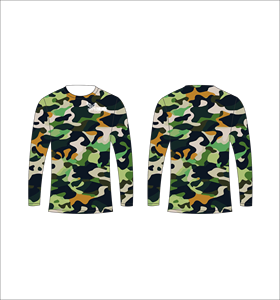 T-shirt à manches longues camouflage personnalisé, respirant, performant, tactique, pour l'entraînement, haut de sport - Product Image 1