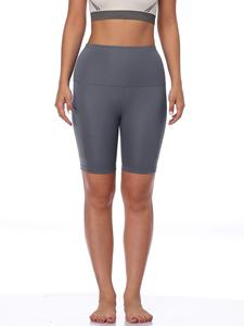 Shorts de sport taille haute sur mesure de qualité supérieure pour femmes, en tissu Spandex respirant à mémoire de forme, écologique et à séchage rapide, conçus pour - Product Image 6