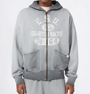 Sudadera con Capucha y Cierre de Cremallera para Hombre, Estilo Informal, Cálida y Resistente al Viento, para Correr y Hacer Deporte al Aire Libre - Product Image 1