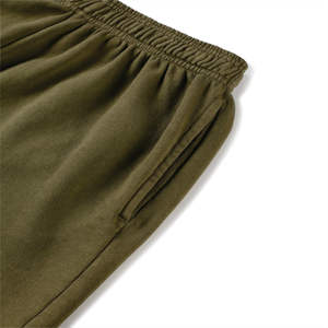 Shorts Bermuda pour Homme en Coton Uni avec Cordon de Serrage, Écologiques, Séchage Rapide, Taille Mi-Haute, Décontractés, Respirants, en Tissu Tricoté Confortable - Product Image 2