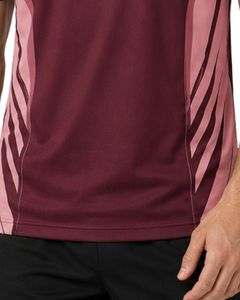 <b>Maroon</b> Pink Mens Sports T Shirt Quick Dry Breathable Gym Fitness Running Athletic Training Activewear Summer Tee Daily Wear <b>Tops</b> - Product Image 6