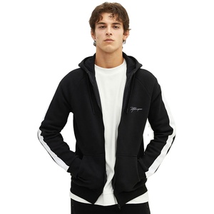 Sweat à capuche zippé pour homme de haute qualité, 100% coton, doublé, surdimensionné, broderie, impression numérique, fabricant OEM, marque privée - Product Image 2