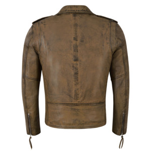 Custom 100% Genuine Napa Leather Biker <b>Jacket</b> <b>Men</b>’s BRANDO Rocker Motorcycle Leather <b>Jacket</b> Cross Zip OEM/ODM Manufacturer - Product Image 3