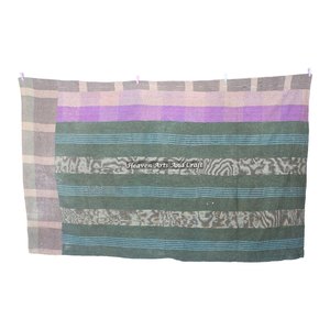 Couvre-lit Kantha vintage fait main indien, couvre-lit Kantha, ensemble de literie Kantha, jeté lourd indien réversible cousu à la main - Product Image 1