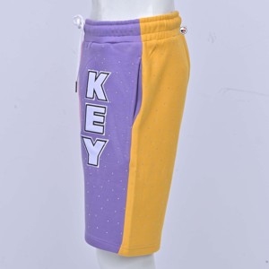 Pantalones Cortos de Hombre con Bloques de Color, Aplique de Llave Relámpago, Cintura Media, Cordón Ajustable, Secado Rápido, Antiarrugas, Estilo Casual Urbano, Bolsillos, Algodón - Product Image 5