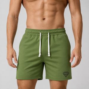 Shorts de sport pour hommes de haute qualité, respirants, à séchage rapide, écologiques, unis, sur mesure, décontractés, pour l'entraînement et le fitness, en solde - Product Image 1